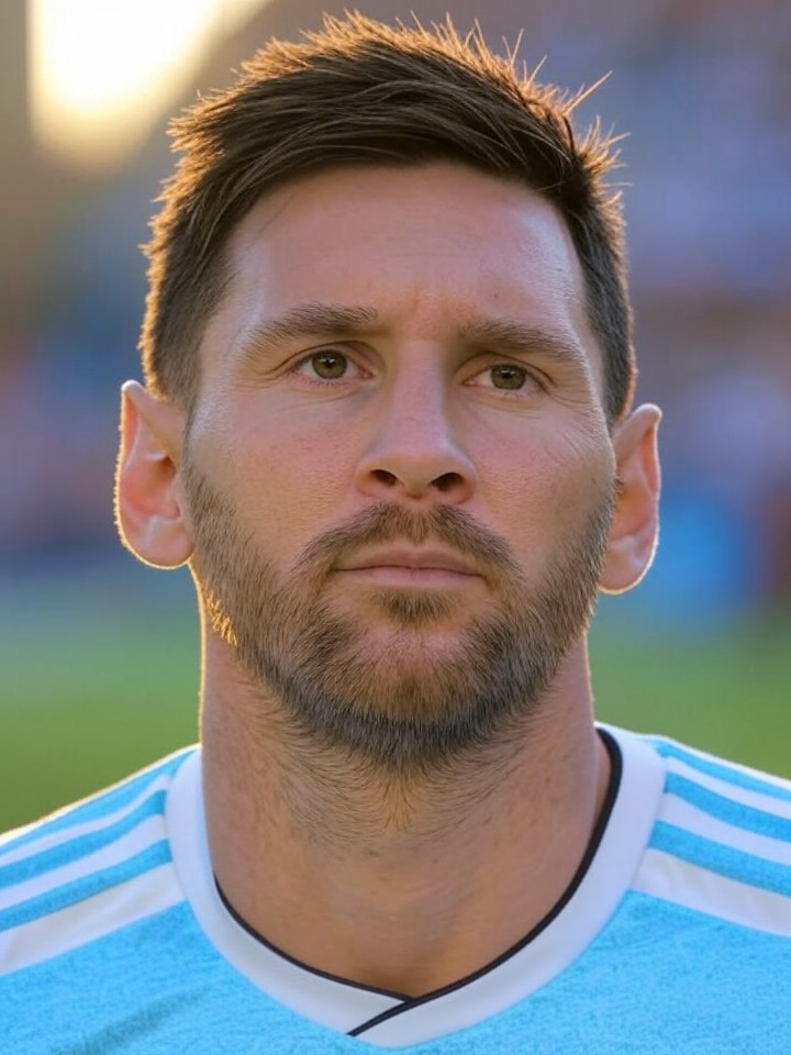 Messi cabeludo